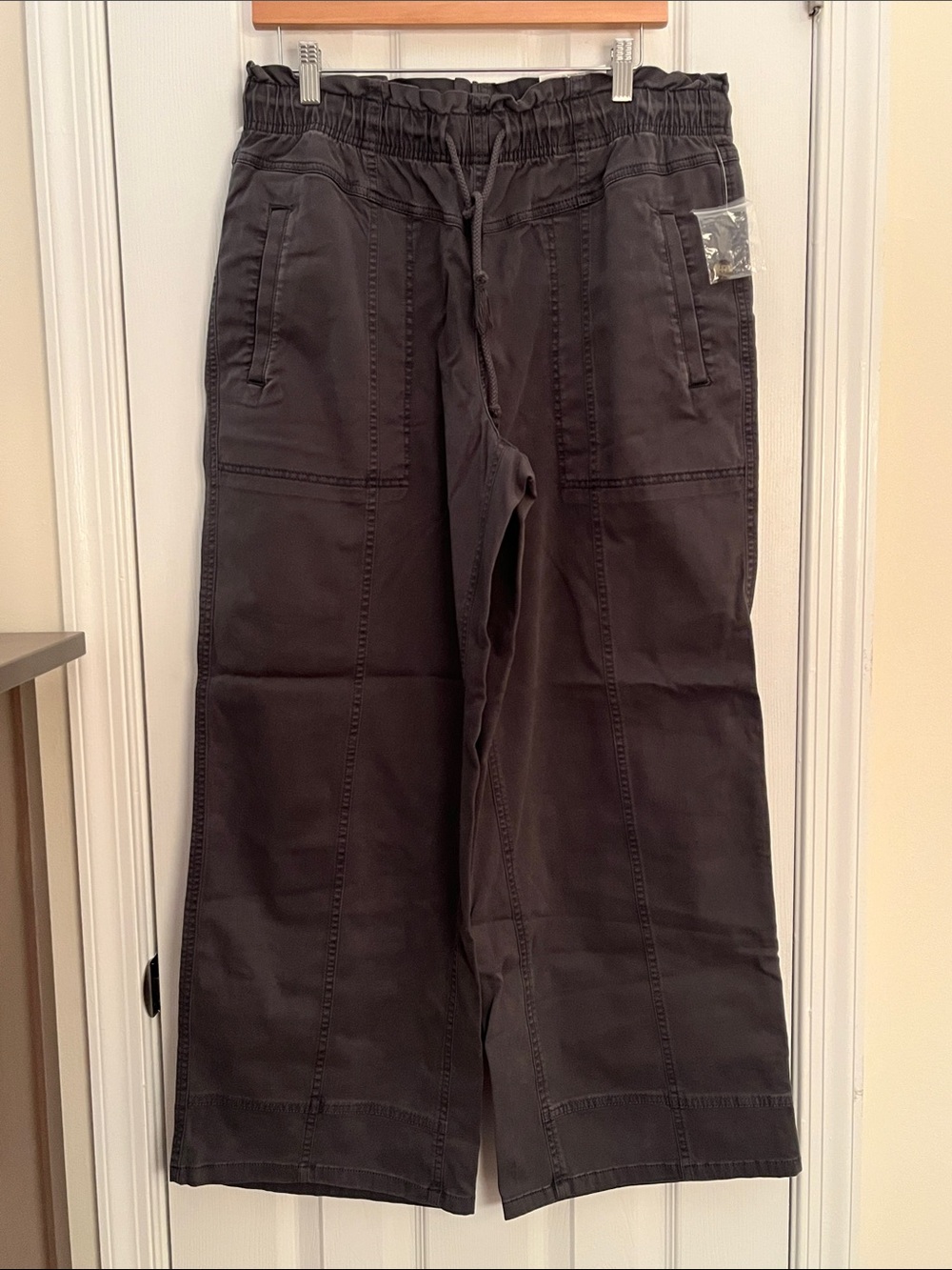 Sonoma Charcoal Wide-Leg Utility Pants
